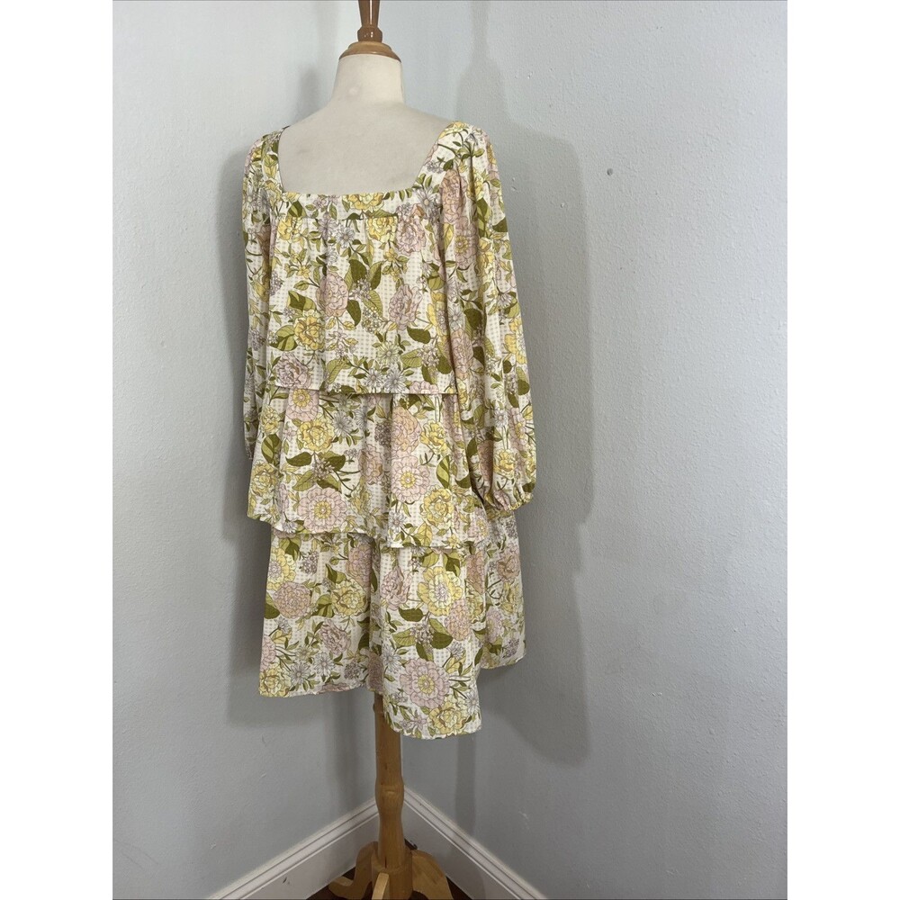 Who What Wear Dress Womens Medium Tiered Floral Cottagecore Fairy Vacation‎ - Picture 7 of 16